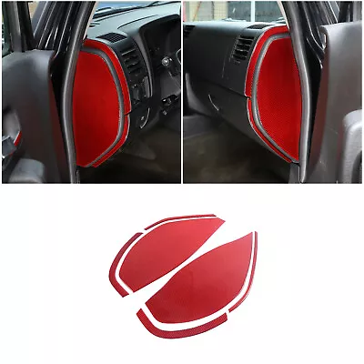 6PCS Door Anti-Collision Buffer Pad Trim For Hummer H3 2005-09 Red Carbon Fiber • $88.99