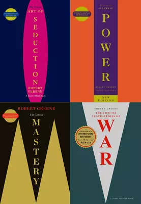 Robert Greene 4 Book Set Concise 48 Laws Of Power Mastery Art Of Seduction WAR • $27.49