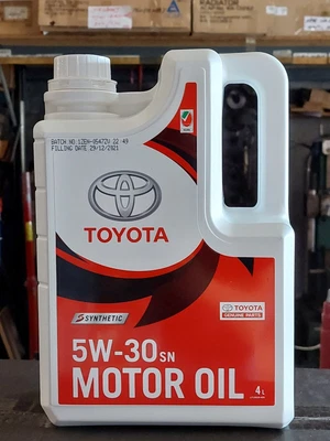 $51.20 • Buy Genuine Toyota Full Synthetic Petrol Engine Oil 5W-30 SN (4L) 08880-83714