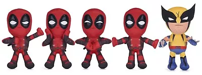 New Official 12   Marvel Deadpool & Wolverine Soft Plush Toys • £12.99