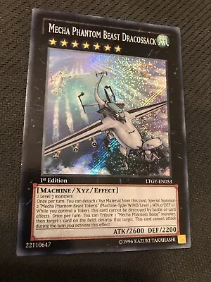 Yugioh Mecha Phantom Beast Dracossack LTGY-EN053 Secret Rare 1st Edition NM • $29.99