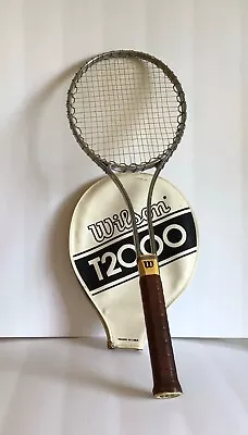 Vintage Wilson T2000 Tennis Racquet With Original Cover 54 3/8 Grip • $24.91