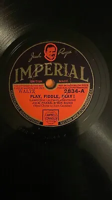 Rare 78rpm Record V JACK PAYNE & BAND : Play Fiddle Play!  Imperial 2834 A/B • £4.95