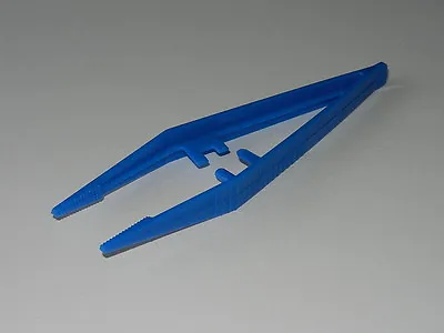 £3.40 • Buy Pk Of 10 - Plastic Tweezers 'Suregrip' Design - Blue
