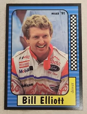 👌Maxx Collection Race Cards 1991 Bill Elliot Card🌟 9/240 Great Condition 👀 • $1.79