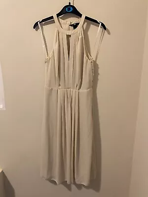 NWT H&M Ivory Polyester Dress Size 4 • $9.99