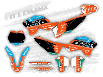 NitroMX Graphic Kit For KTM SX SXF 125 250 450 2007 2008 2009 2010 Motocross MX • $159.90