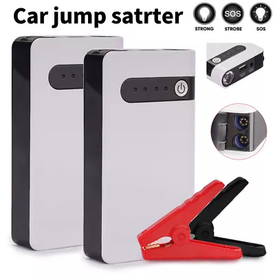 2x Car Jump Starter Booster Jumper Box Power Bank Battery Charger Portable • $47.99