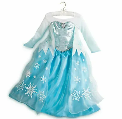 Frozen Elsa Costume Dress Disney Store Parks Official 2013 Original 5/6 7/8 9/10 • $69.99