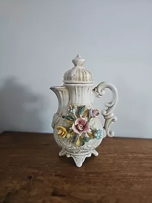 Vintage Large Capodimonte Style Decorative Vase/Pot With Lid • £18