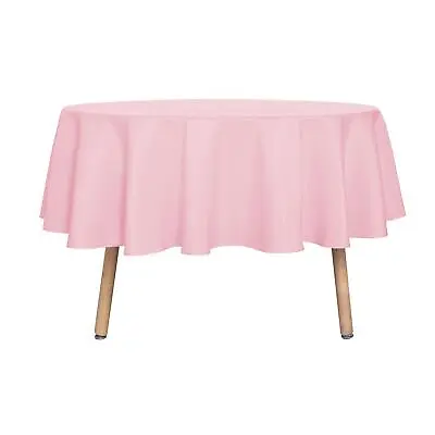 Round Tablecloth - 80 Inch - Water Resistant Spill Proof Washable Polyester T... • $29.15