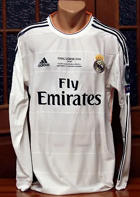 Real Madrid 2013-2014 UEFA Champions League Final Lisbon Jersey • $50