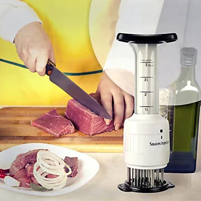 Professional Steak Meat Injector Tenderizer Flavor Needle Marinade Sauces Tools • $16.80