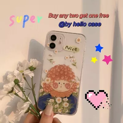 $7.88 • Buy Cute Cartoon Cake Curls Case Cover For IPhone 11 12 Pro Max Xs XR 7 8 Plus SE 20