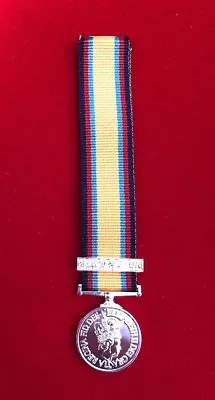 Miniature Gulf Medal 1991 Medal With Date Clasp Op Granby With Ribbon • £6.99