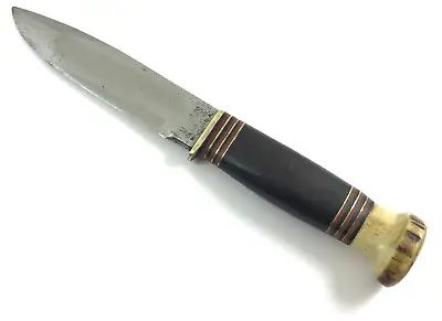 1910-11 Marble's Canoe Knife Stag Leather Pommel 3-3/4  Handles 9667-OPX • $1199.95