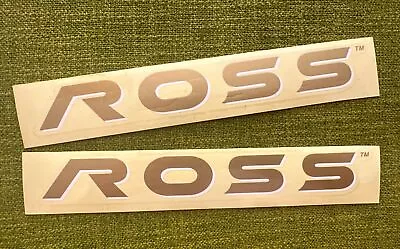 NOS Vintage ROSS BICYCLES Frame Decals Downtube/Toptube ORIGINAL AUTHENTIC Gold • $24.99