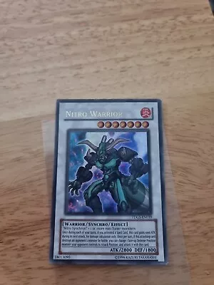 Yugioh Card Nitro Warrior TDGS-EN039 Ultra Rare Unlimited Edition • £2