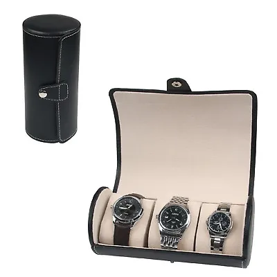 3 Grids Jewelry Display Collection Watch Case Storage Box Organizer Holder Gifts • £8.59
