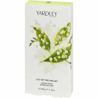 £10.95 • Buy Yardley Lily Of The Valley Luxury Soap 3 X 100g - New & Boxed - Free P&p - Uk