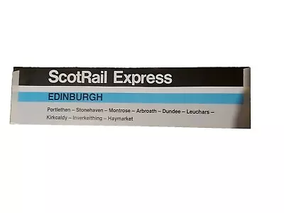 British Railways Scotrail Express Carriage Window Label ABERDEEN To EDINBURGH • £6.99