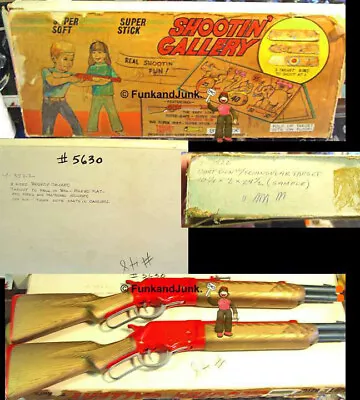 Marx Toys Prototype Super Stick Shooting Gallery Blueprints For Ads Pair Rifles • $1250