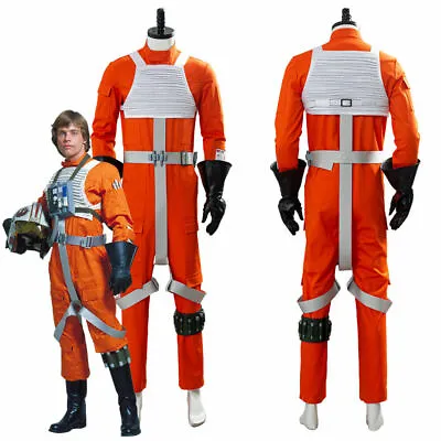 NEW Star Wars X-WING Rebel Pilot Cosplay Costume Jumpsuit Uniform Outfit • $64.60