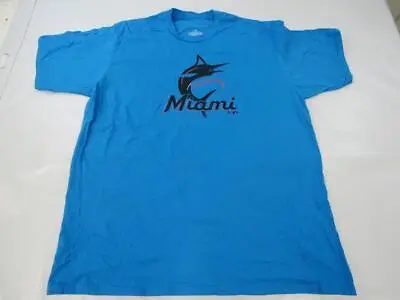 New-Slight-Off-Centered Miami Marlins Mens Size 2XL Blue Shirt • $8.39