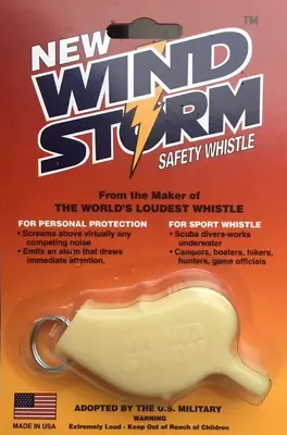 WINDSTORM Safety Whistle IVORY  • $8.99