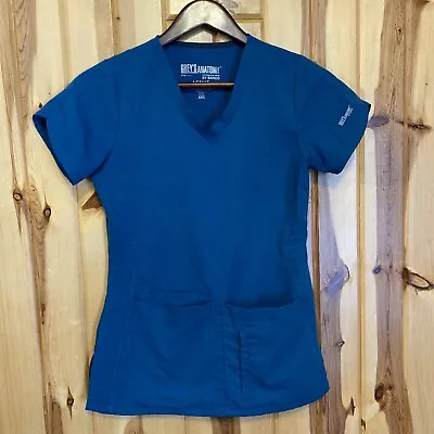 Grey's Anatomy By Barco Womens Scrub Top Active Green Size XXS Shirt Medical • $11.40