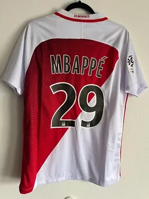 KYLIAN MBAPPE M MONACO 16/17 Home Shirt Jersey Maillot Nike France New With Tag • $407.61