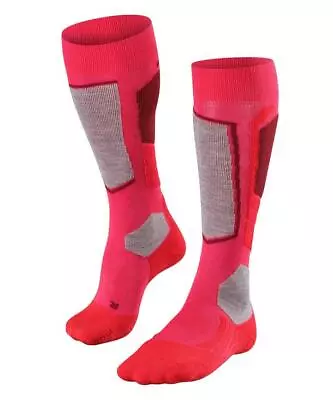 Falke Ski Socks SK2 Womens Padded Medium Volume In Pink • £27.20