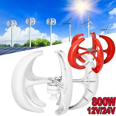 £62.88 • Buy Wind Turbine Generator 800W Lantern DC 12V/24V Windmill Motor Green Home Power