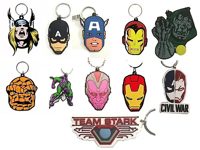 Keychain Keyring Spiderman Marvel Comics Iron Man Thing Captain America Dr. Doom • £2.75