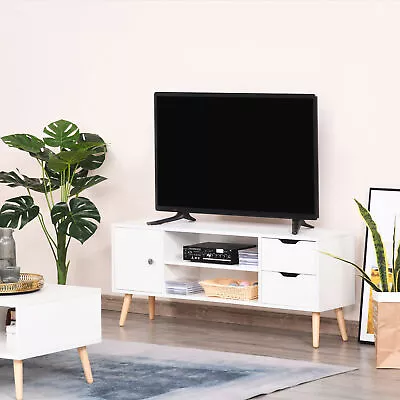 Modern TV Stand Media Console Table Cabinet W/ Storage Shelf Drawers Living Room • £62.99