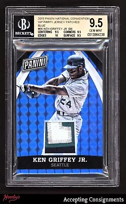 2015 National Convention VIP Party Blue Ken Griffey Jr. 8/25 PATCH BGS 9.5 GEM • $22.50