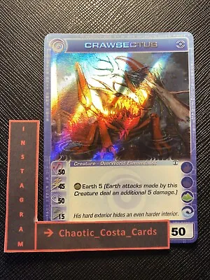 Crawsectus *max W* - 50/45/50/15/50 *ripple Foil* Chaotic Card - Gd/lp See Back • $28