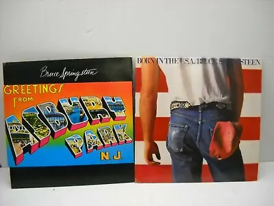 $27.16 • Buy Lot Of 2-Bruce Springsteen Records, Greetings From Asbury Park & Born In The USA