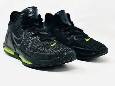 Nike LeBron Mens WITNESS VI VOLT Witness 6 Basketball Shoes BLACK Size 13 • $58