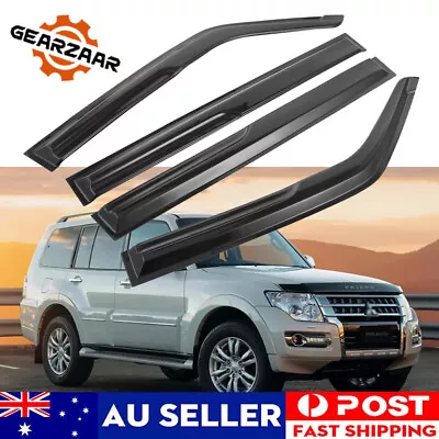 For Mitsubishi Pajero NM NP NS NT NW NX 2000-2019 Weather Shields Weathershields • $43.99