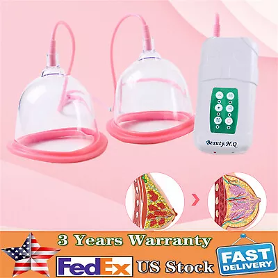 Vacuum Therapy Suction Cups Women Electric Breast Enlargement Pump Massager • $34