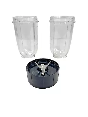 Cross Blade And 2 Pack Tall Cups Replacement Part Combo For Magic Bullet MB1001 • $19.99