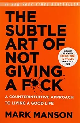 The Subtle Art Of Not Giving A Fck By Mark Manson English Paperback Free Shipp • $23.09