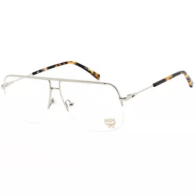 MCM Men's Eyeglasses Clear Lens Shiny Silver Aviator Shape Frame MCM2158 041 • $31.39