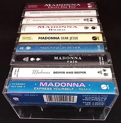 Madonna - UK Imports Cassette Tape Singles Bundle Of 9 • $210