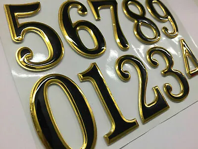 £1.79 • Buy Self Adhesive Door Numbers Chrome Finish 2  Number Letter House Apartment UK 