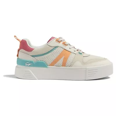 Lacoste L002 123 1 Cfa Sneakers Tennis Shoes Women's 10 White Multi $144 NEW • £47.79