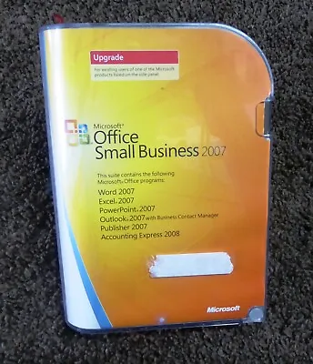 Microsoft Office Small Business 2007 Upgrade Word Excel PowerPoint Product Key • $29.98