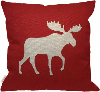 HGOD DESIGNS Moose Throw Pillow CoverAbstract Animal Beast Antler Horned Reinde • $15.28