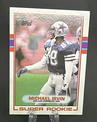 Michael Irvin 1989 Topps Football Super Rookie #38 RC Vintage Dallas Cowboys • $3